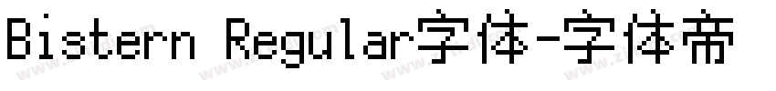 Bistern Regular字体字体转换